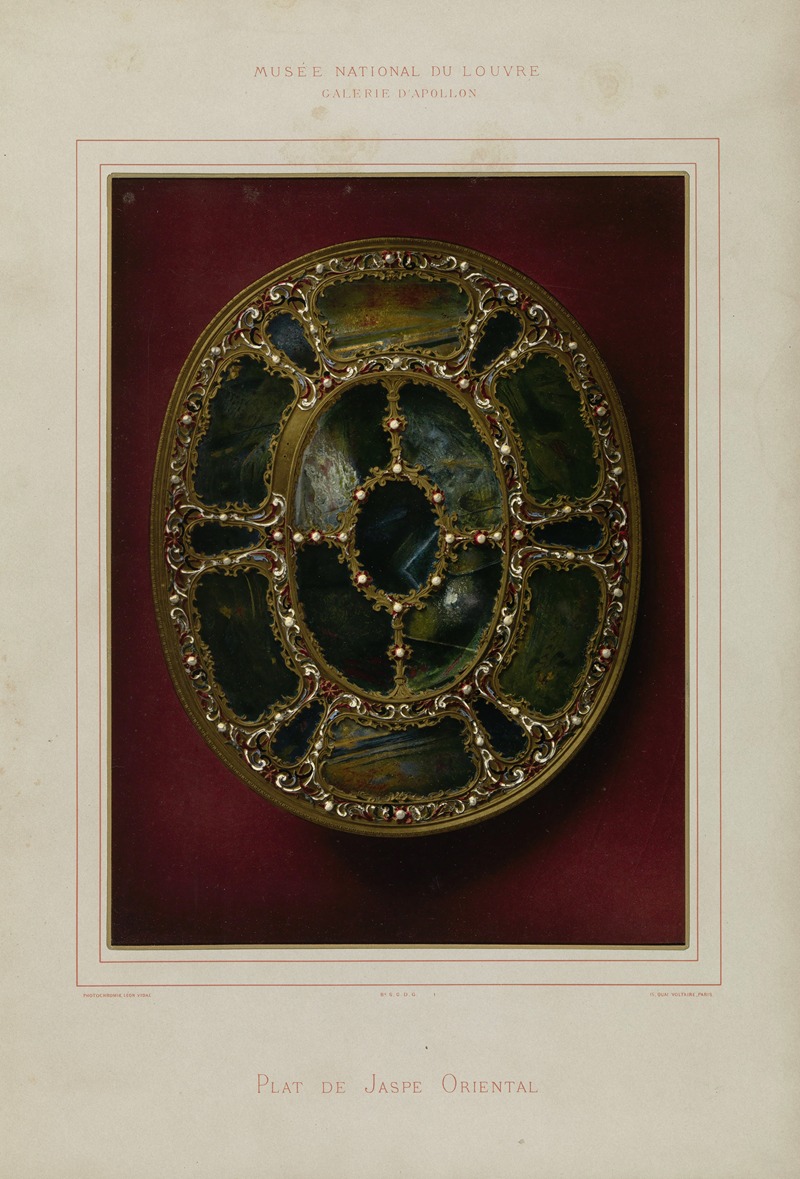 Léon Vidal - Plat de Jaspe Oriental