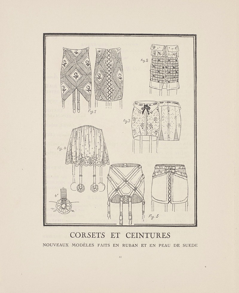 Lucien Vogel - Gazette du Bon Ton – Corsets et Ceintures