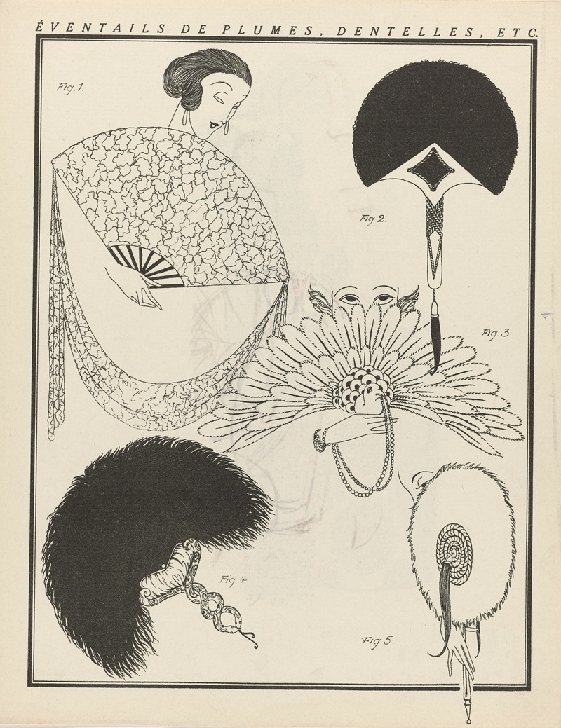 Lucien Vogel - Éventails de plumes, dentelles, etc.