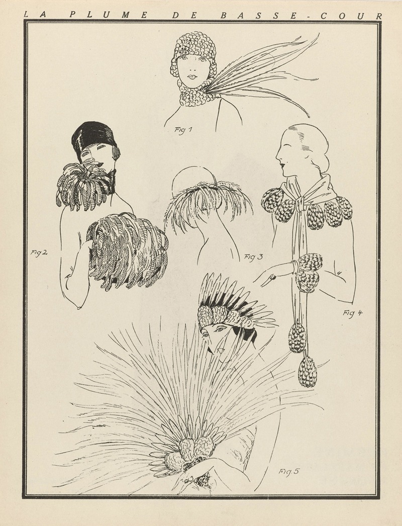 Lucien Vogel - Gazette du Bon Ton – La plume de basse-cour