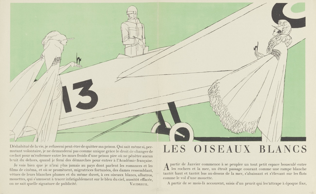 Lucien Vogel - Gazette du Bon Ton – Les Oiseaux Blancs