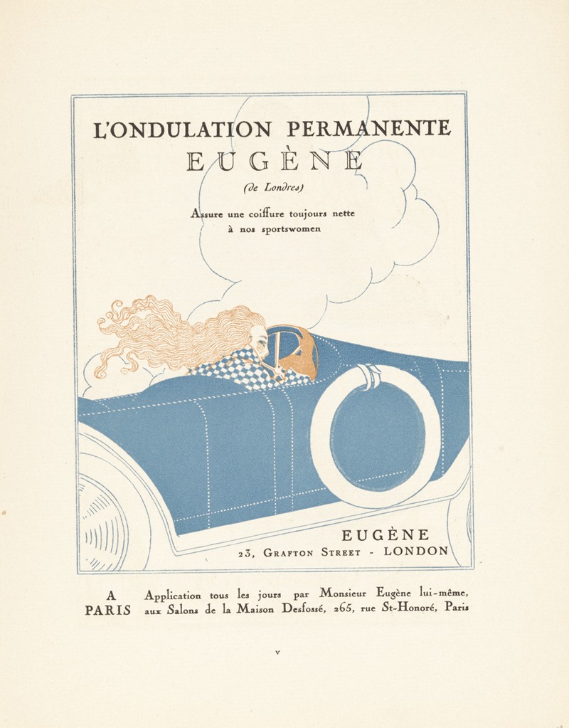 Lucien Vogel - Gazette du Bon Ton – ‘Ondulation permanente Eugène