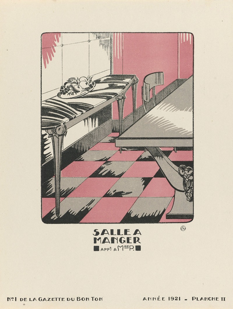 MAM - Gazette du Bon Ton – Salle a manger appt. à Mme