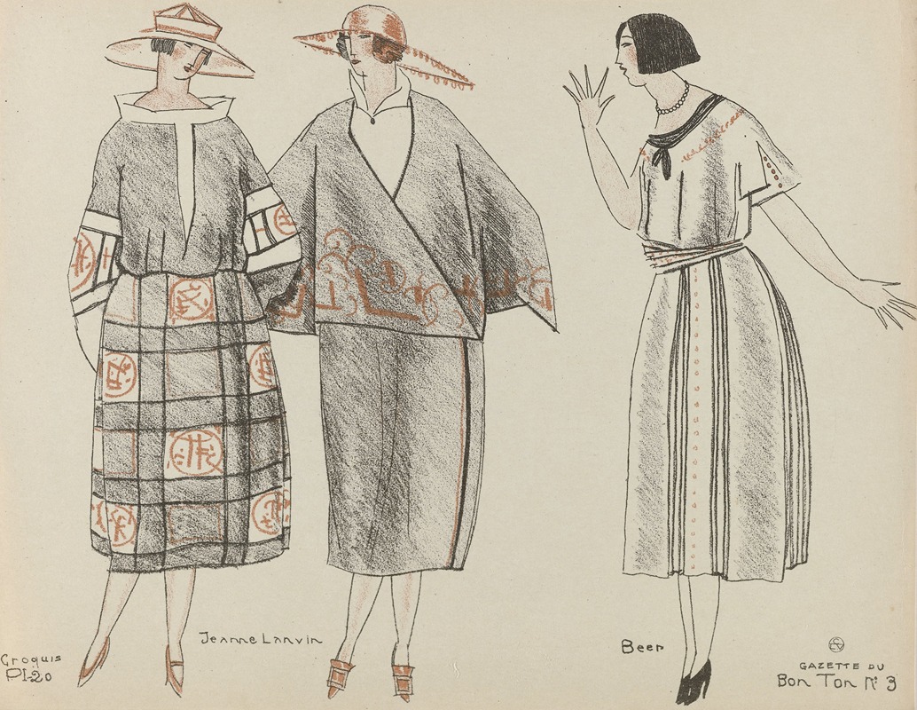 Mario Simon - Gazette du Bon Ton – Jeanne Lanvin Beer