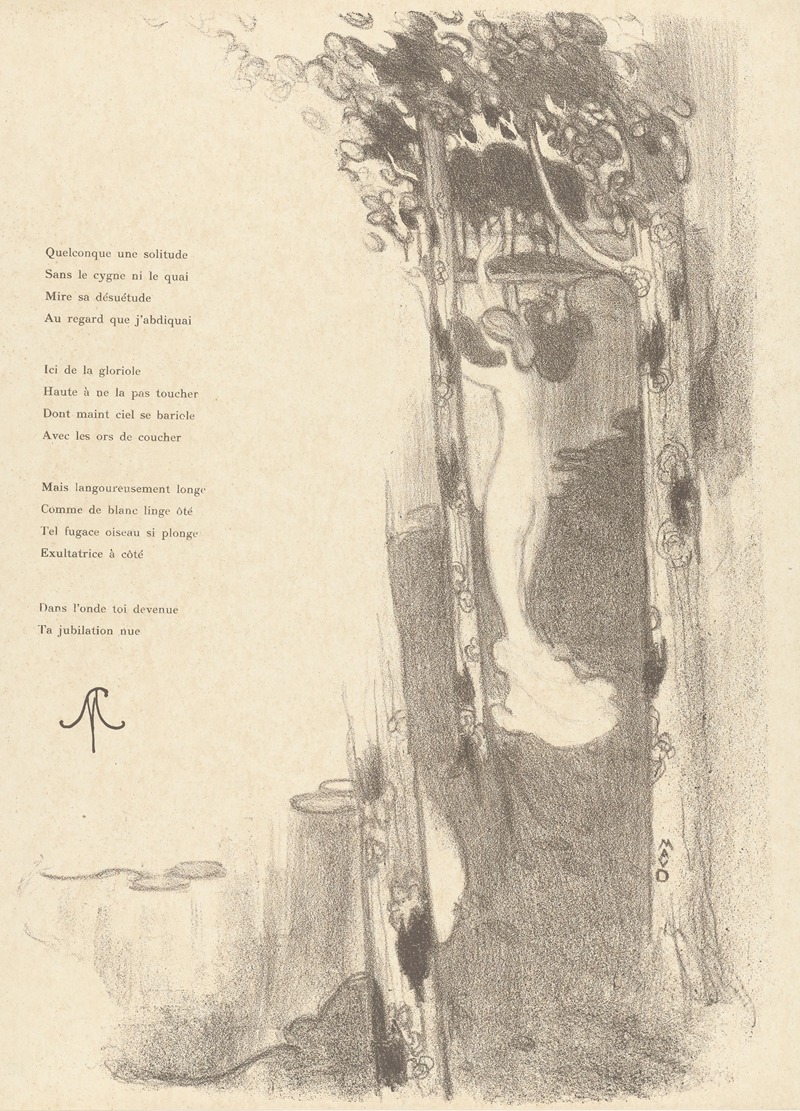 Maurice Denis - Illustration pour le sonnet Petit Air de Stéphane Mallarmé