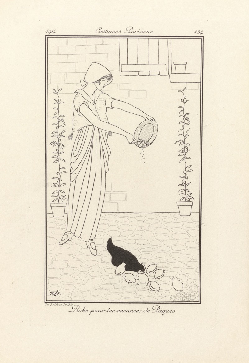 MFN - Journal des Dames et des Modes, Costumes Parisiens – Robe pour les vacances