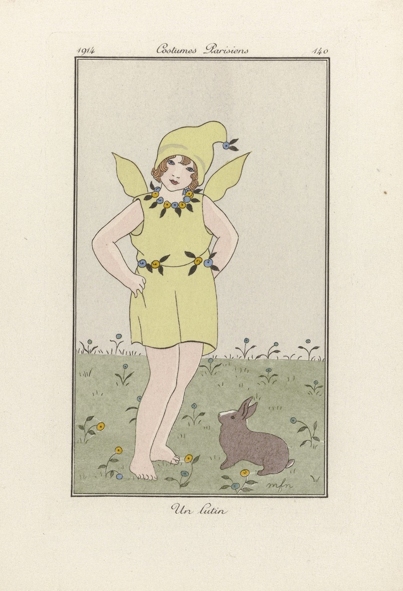 MFN - Journal des Dames et des Modes, Costumes Parisiens – Un lutin