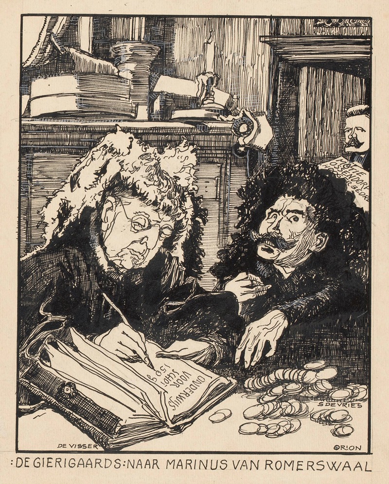 Patricq Kroon - De Gierigaards; naar Marinus van Romerwaal