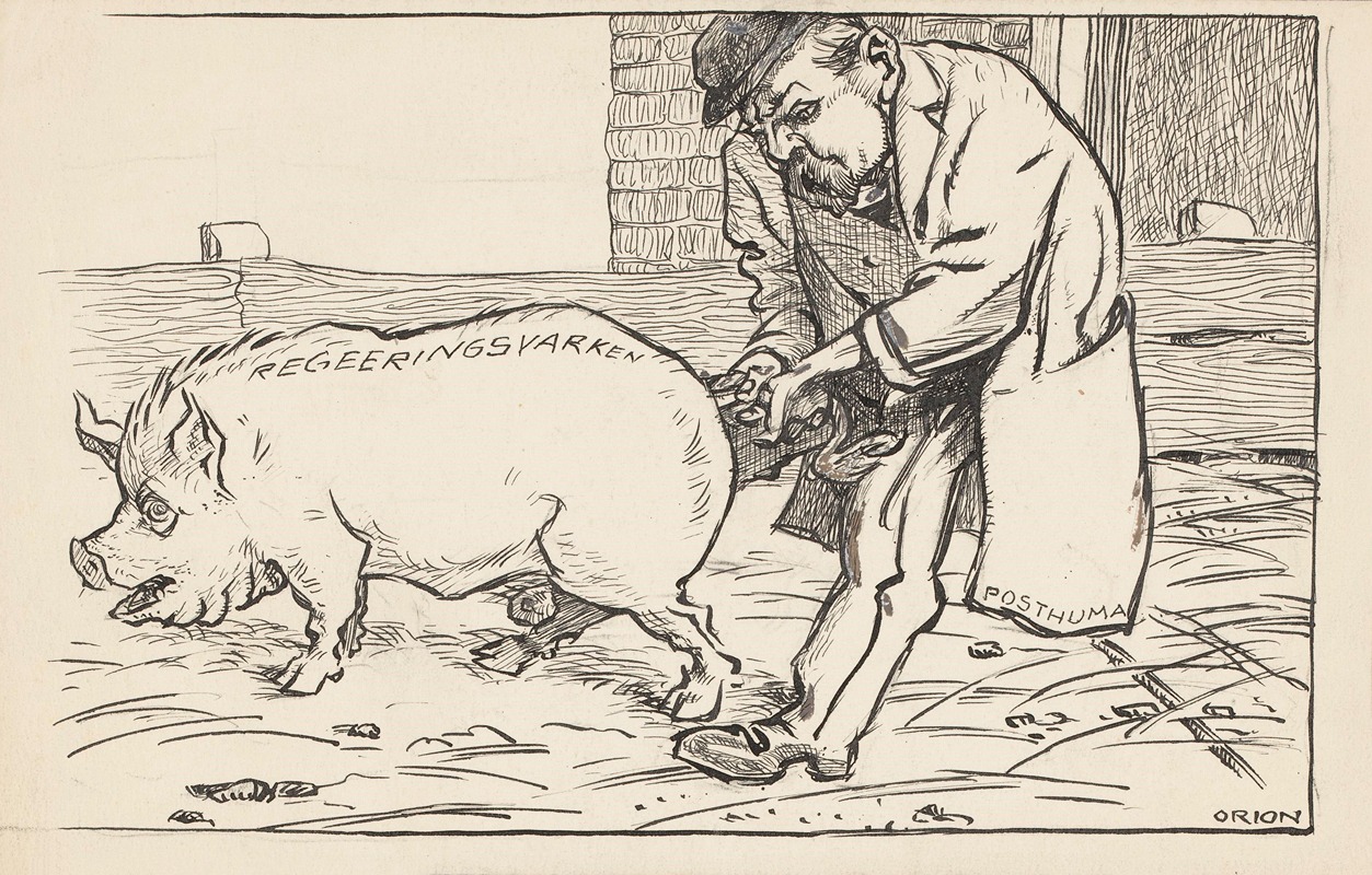 Patricq Kroon - Minister Postuma en het regeringsvarken