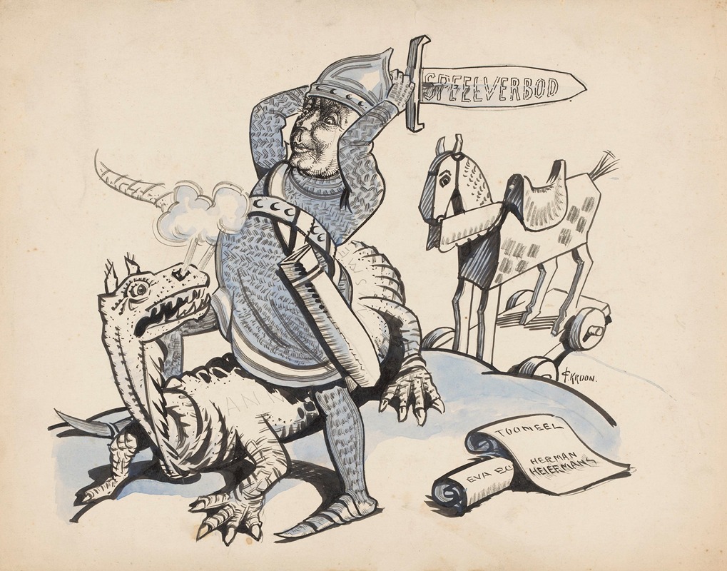 Patricq Kroon - Sint Joris en de draak en speelverbod voor Herman Heijermans