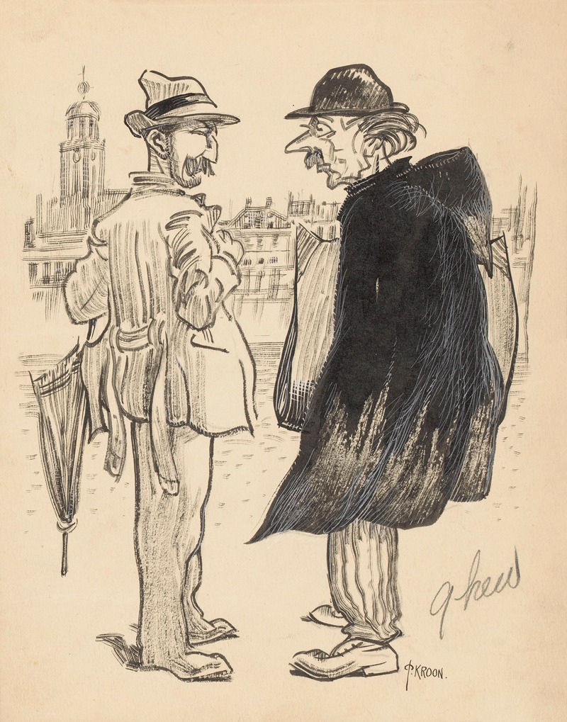 Patricq Kroon - Twee mannen op straat