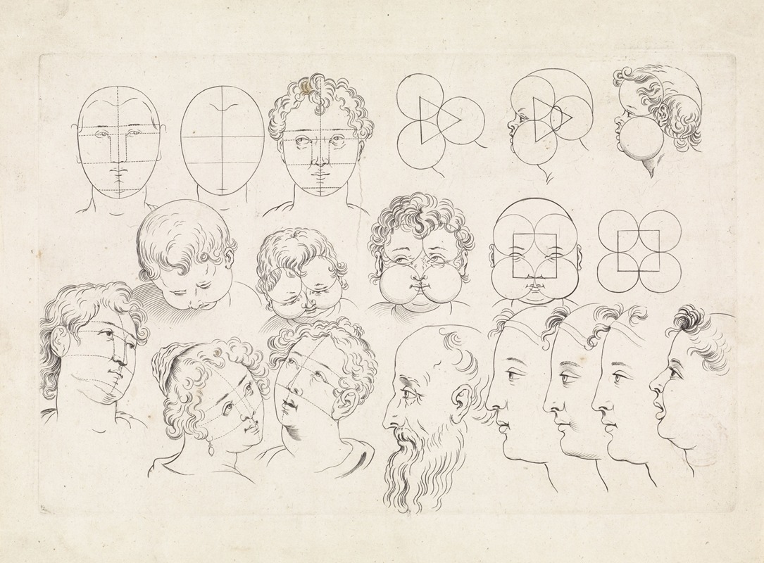 Paulus Pontius - Studies of faces