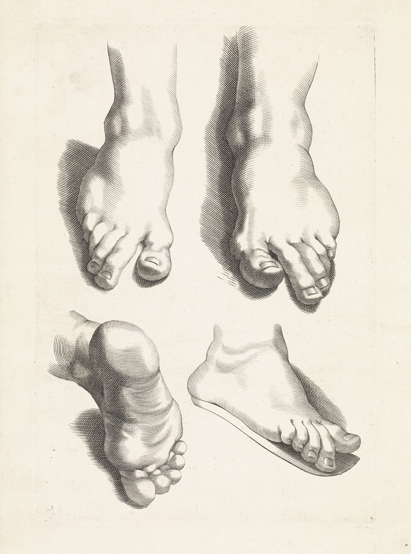 Paulus Pontius - Studies of feet