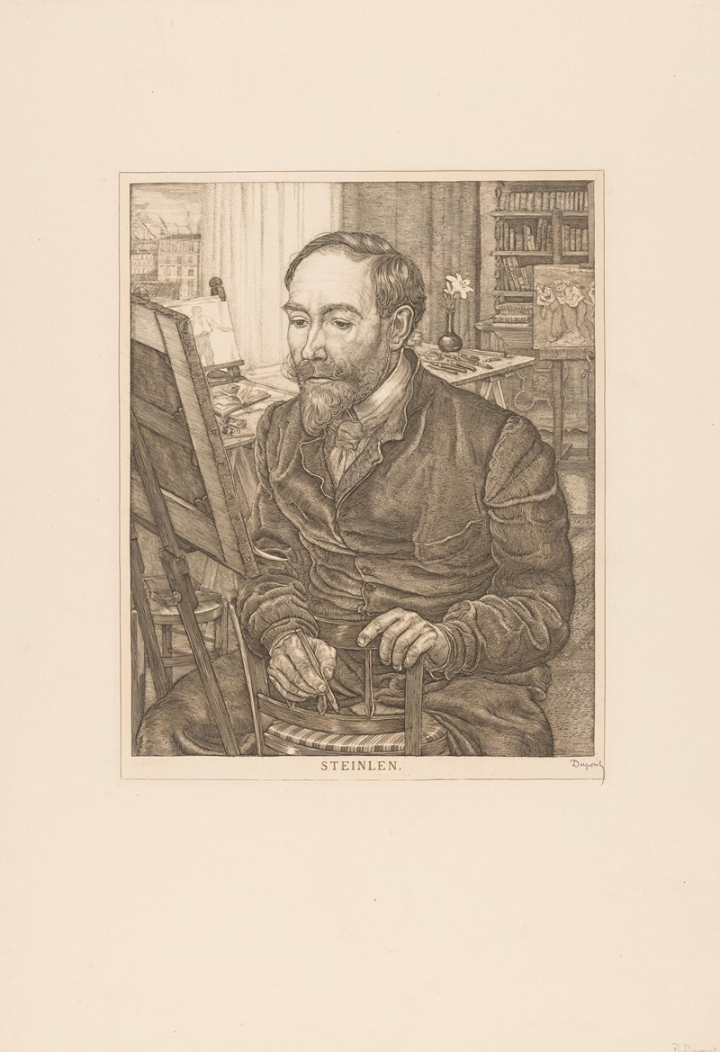 Pieter Dupont - Portret van Théophile Alexandre Steinlen