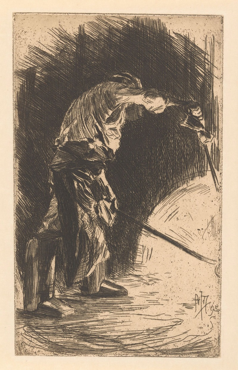 Pieter Josselin de Jong - Smid bij een vuur