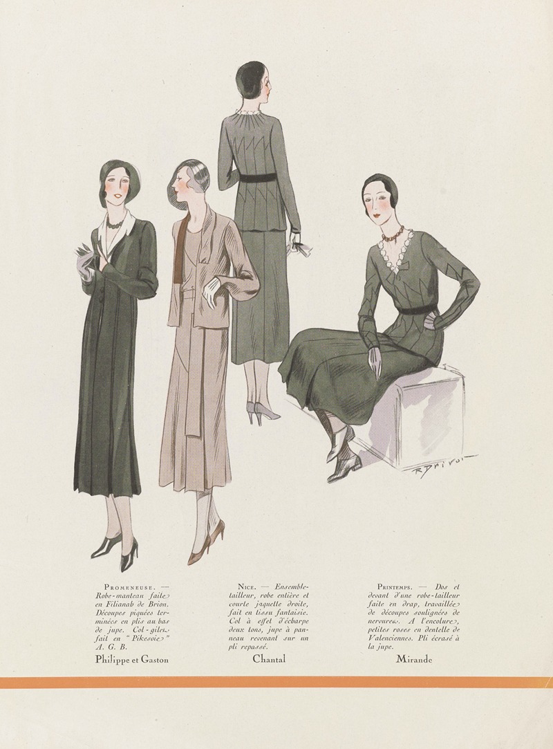 R. Drivon - Art – Goût – Beauté – Promeneuse, Nice, Printemps
