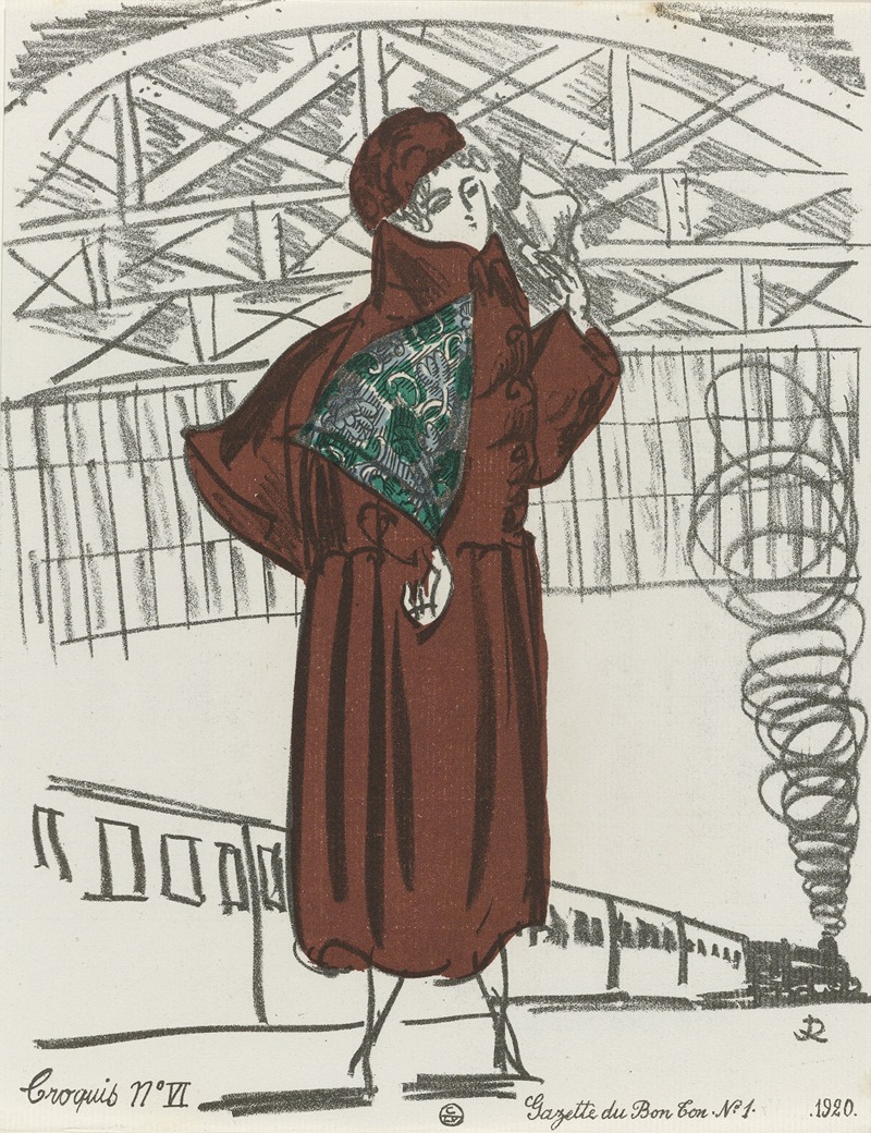 Raoul Dufy - Gazette du Bon Ton – Croquis No VI