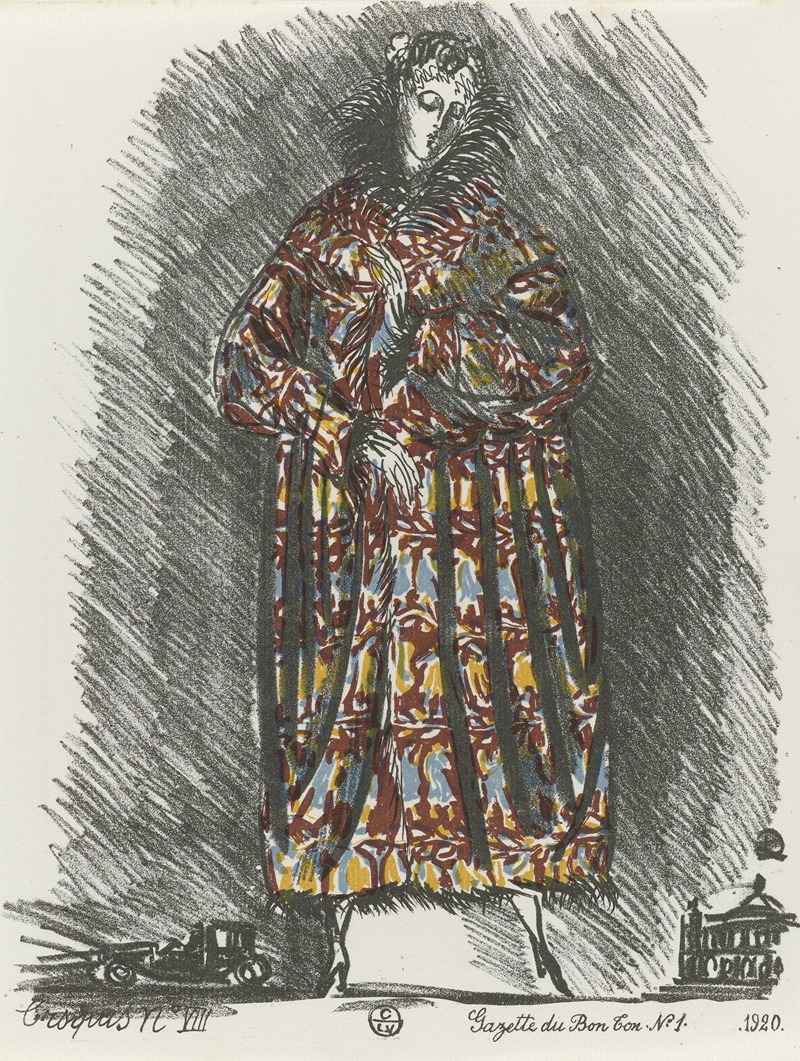 Raoul Dufy - Gazette du Bon Ton – Croquis No VIII