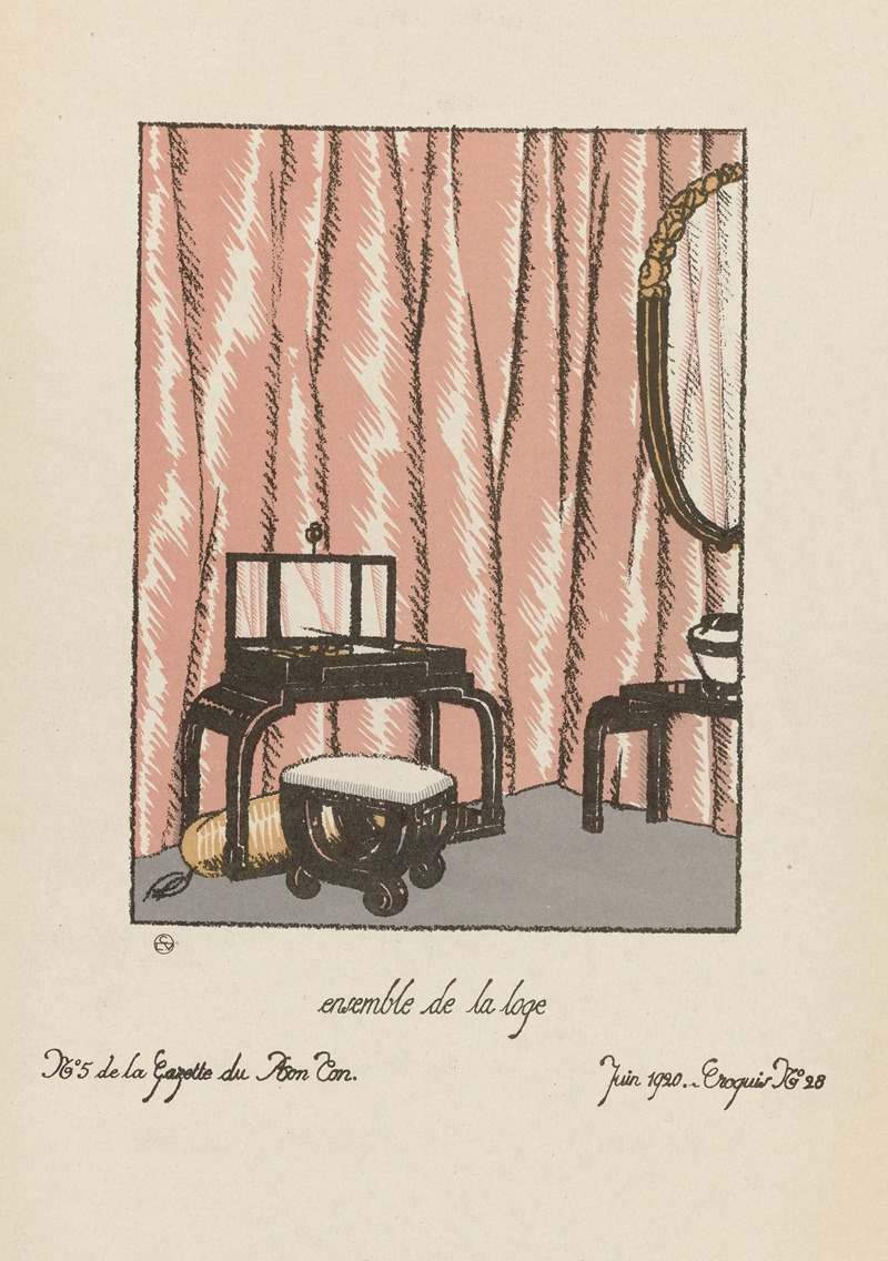 Süe et Mare - Gazette du Bon Ton – Ensemble de la loge