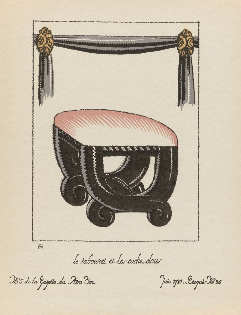 Süe et Mare - Le tabouret et les cache-clous