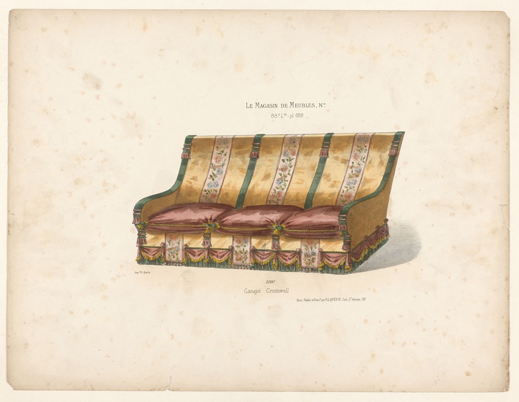 Victor Léon Michel Quétin - Canapé Cromwell
