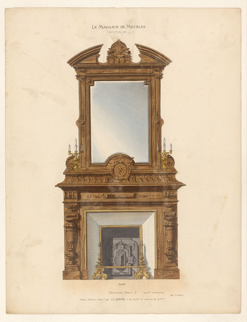 Victor Léon Michel Quétin - Cheminée Henri II
