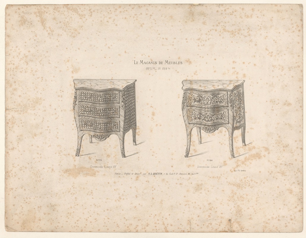 Victor Léon Michel Quétin - Commode Louis XV