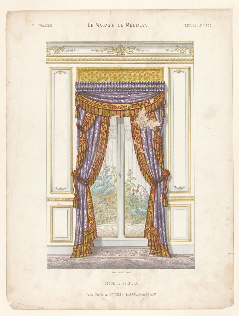 Victor Léon Michel Quétin - Décor de portière