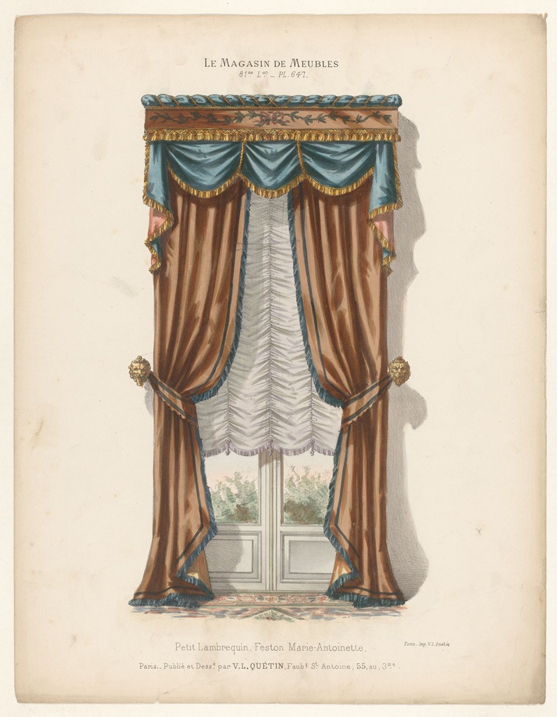 Victor Léon Michel Quétin - Petit Lambrequin, Feston Marie-Antoinette
