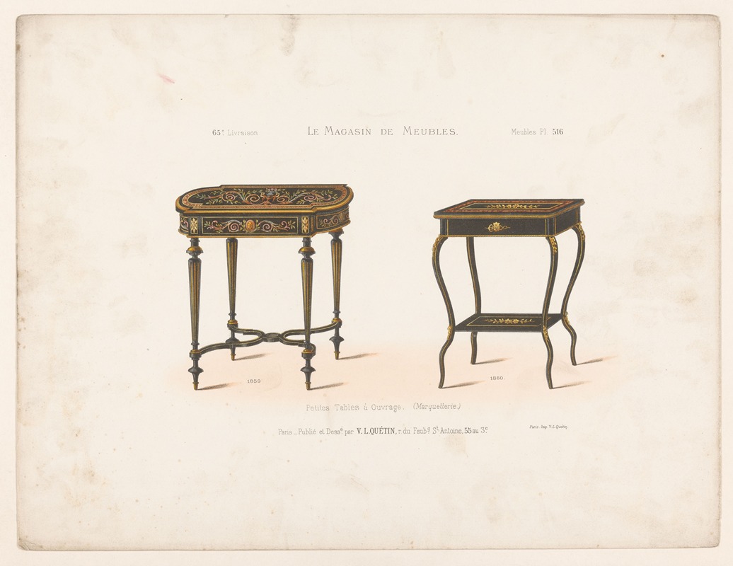 Victor Léon Michel Quétin - Petites Tables à Ouvrage