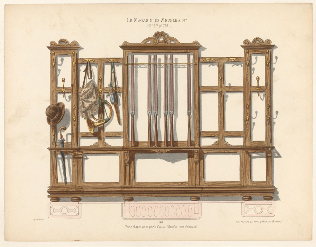 Victor Léon Michel Quétin - Porte-chapeaux et porte-fusils