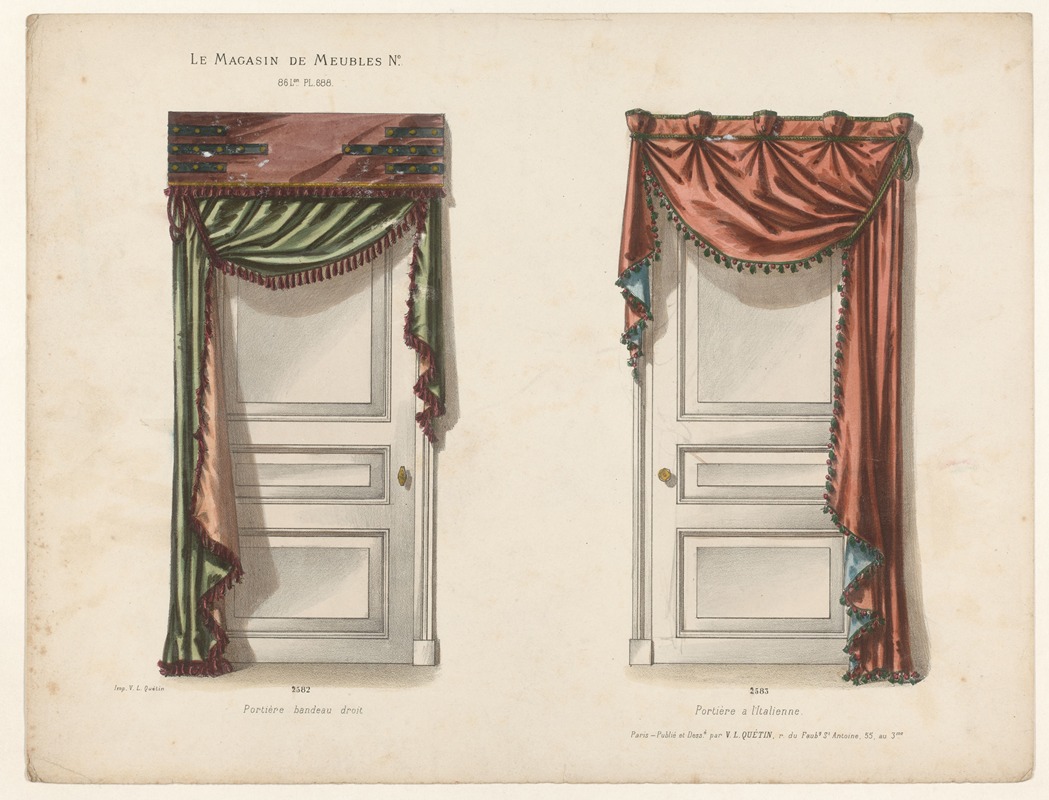 Victor Léon Michel Quétin - Portière bandeau droit ; Portière a l’Italienne
