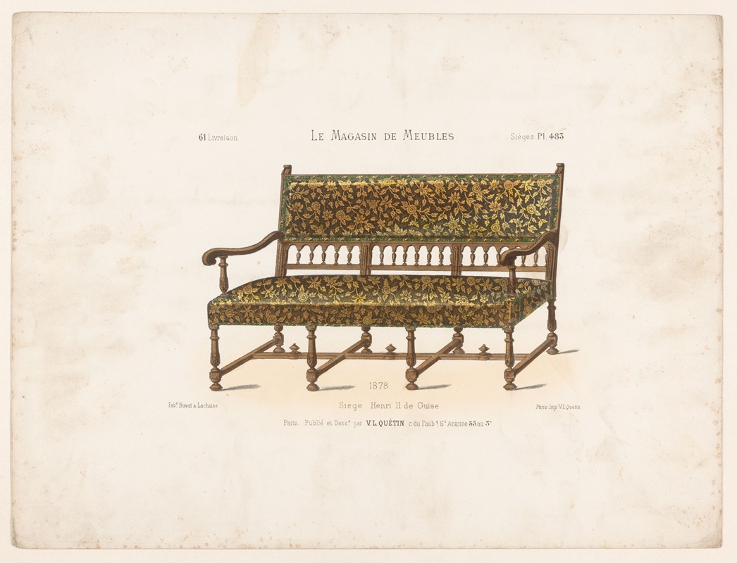 Victor Léon Michel Quétin - Siège Henri II de Guise