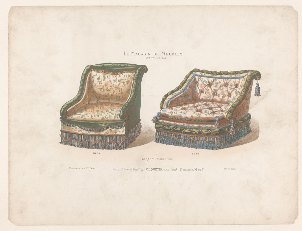 Victor Léon Michel Quétin - Sièges Fantaisie