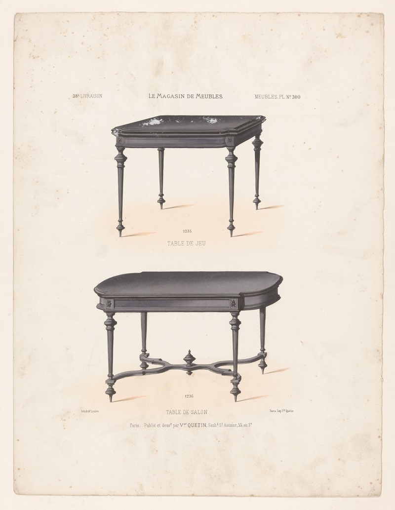 Victor Léon Michel Quétin - Table de salon
