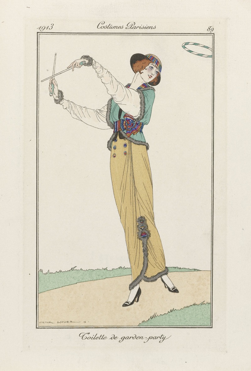 Victor Lhuer - Journal des Dames et des Modes – Toilette de garden-party