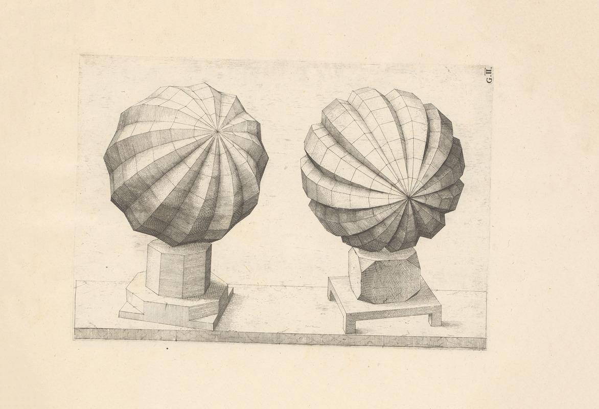 Wenzel Jamnitzer - Perspectiva Corporum Regularium (Perspective of regular solids) Pl.32