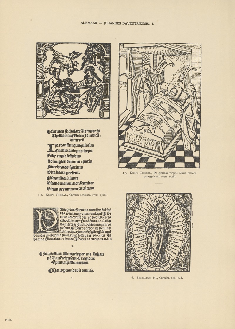 Wouter Nijhoff - L’art typographique dans les Pays-Bas pendant les années 1500 à 1540 Pl.001