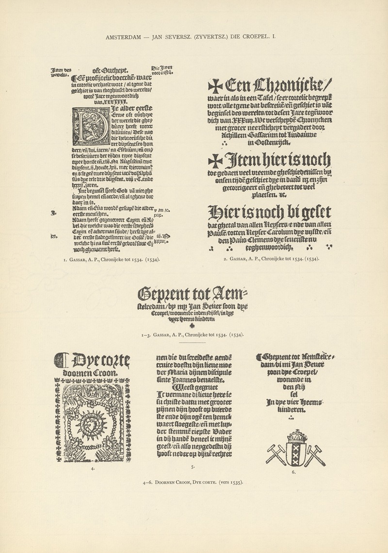 Wouter Nijhoff - L’art typographique dans les Pays-Bas pendant les années 1500 à 1540 Pl.023