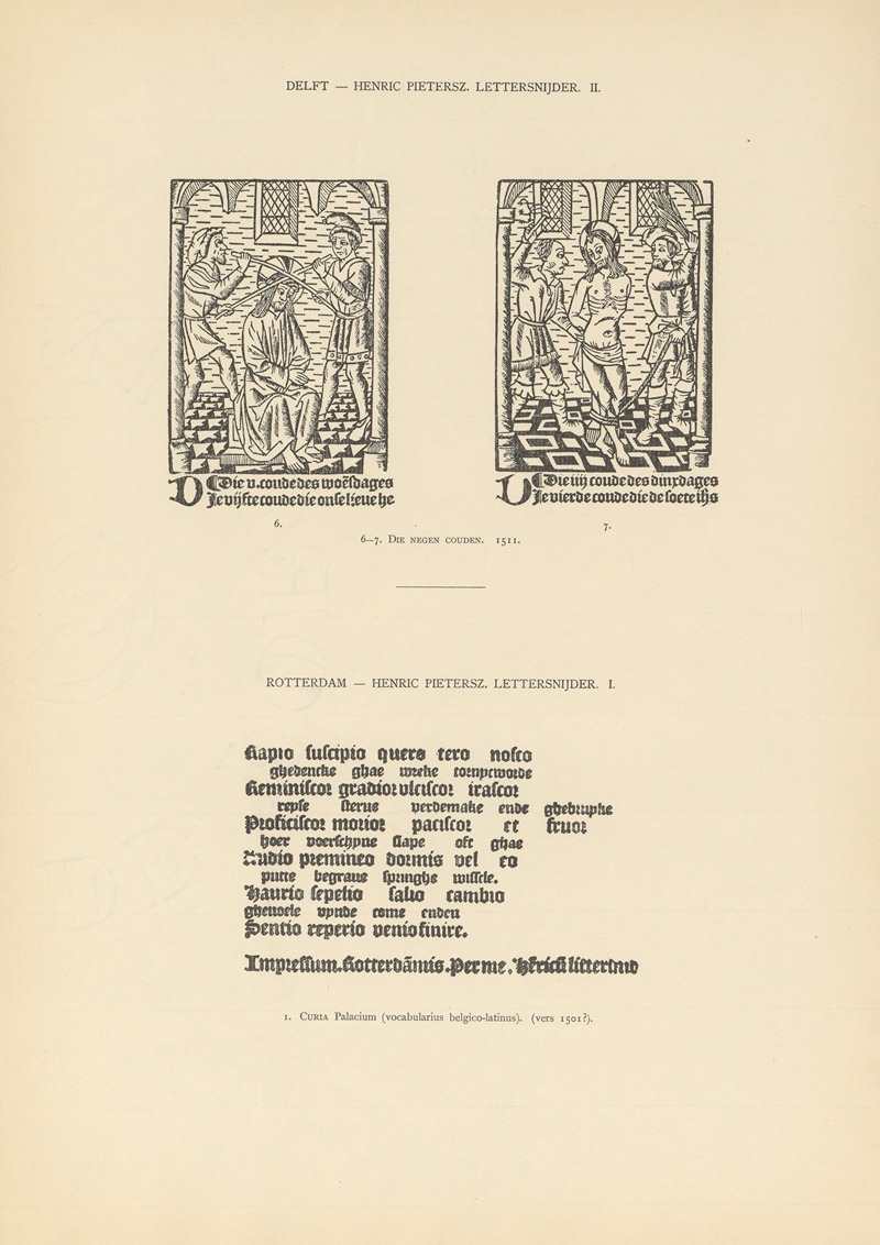 Wouter Nijhoff - L’art typographique dans les Pays-Bas pendant les années 1500 à 1540 Pl.038