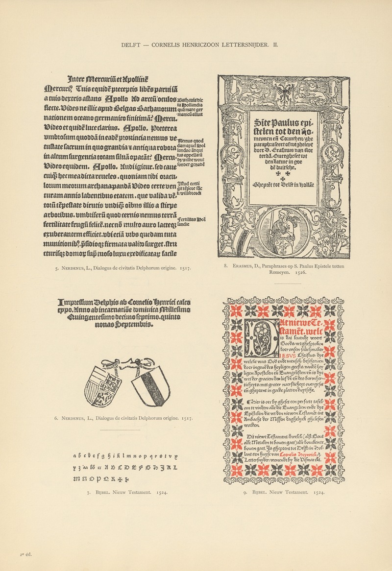 Wouter Nijhoff - L’art typographique dans les Pays-Bas pendant les années 1500 à 1540 Pl.041