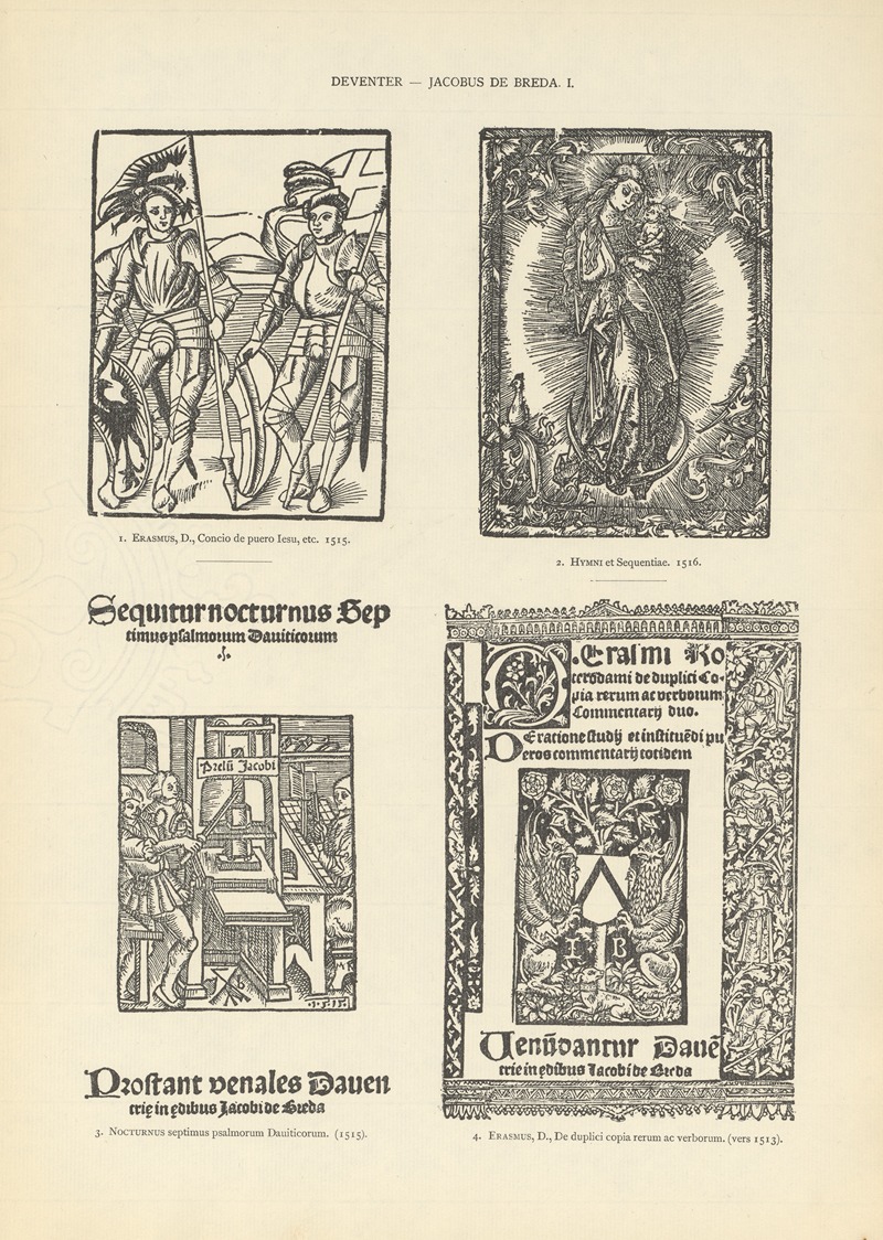 Wouter Nijhoff - L’art typographique dans les Pays-Bas pendant les années 1500 à 1540 Pl.049