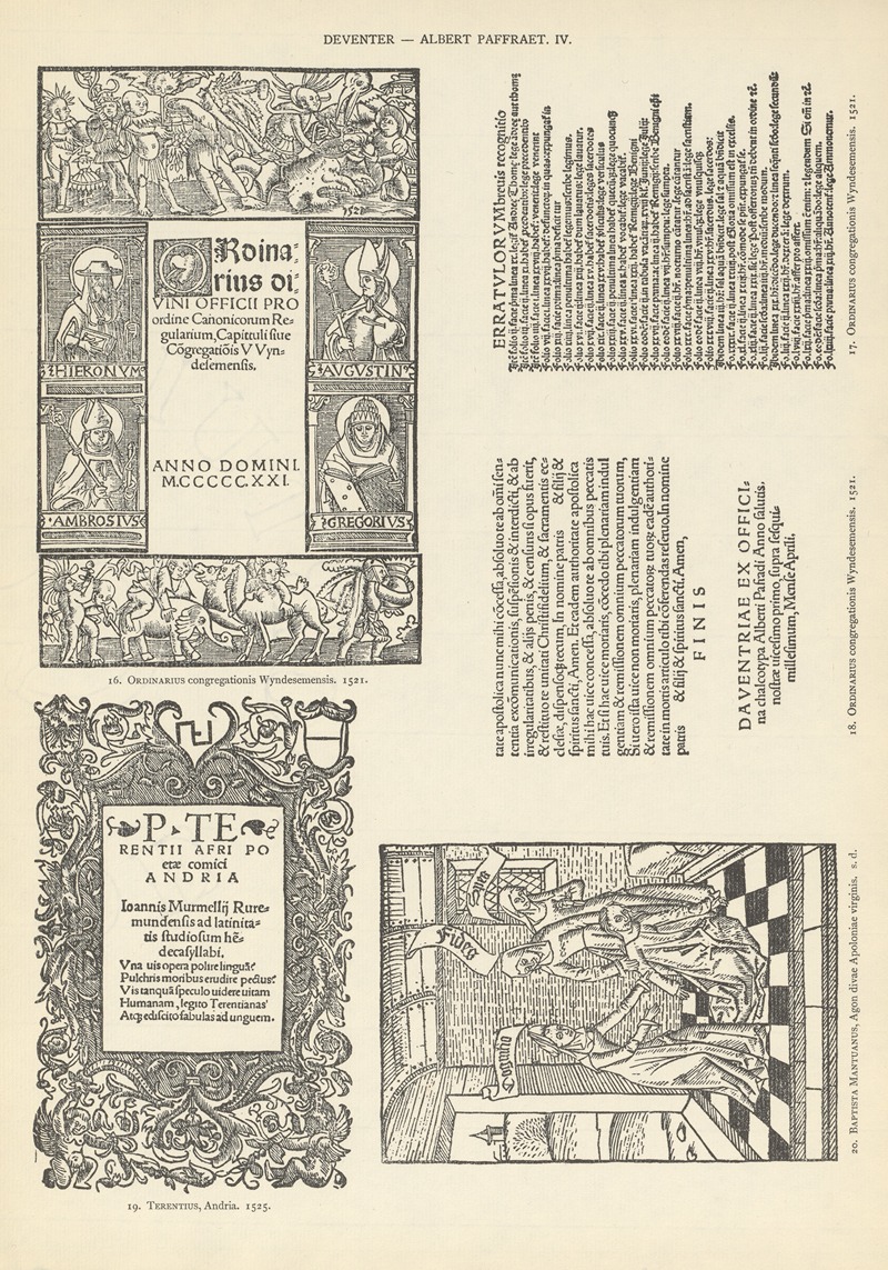Wouter Nijhoff - L’art typographique dans les Pays-Bas pendant les années 1500 à 1540 Pl.064