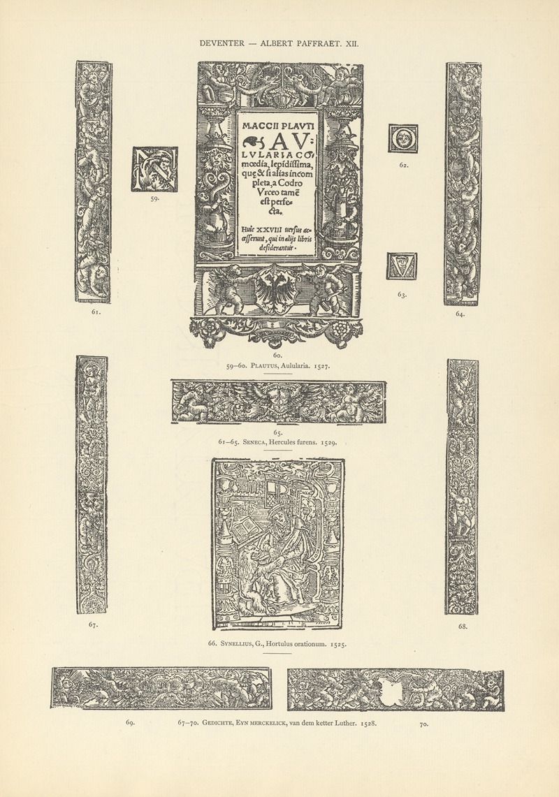 Wouter Nijhoff - L’art typographique dans les Pays-Bas pendant les années 1500 à 1540 Pl.072