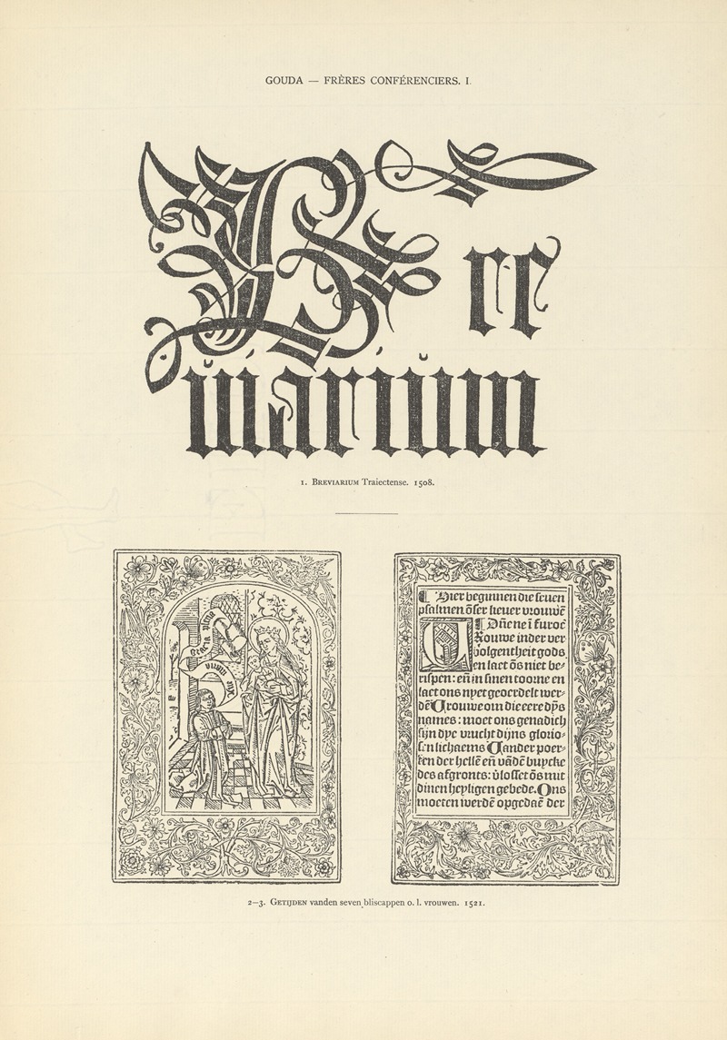 Wouter Nijhoff - L’art typographique dans les Pays-Bas pendant les années 1500 à 1540 Pl.074