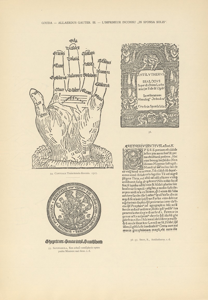 Wouter Nijhoff - L’art typographique dans les Pays-Bas pendant les années 1500 à 1540 Pl.083