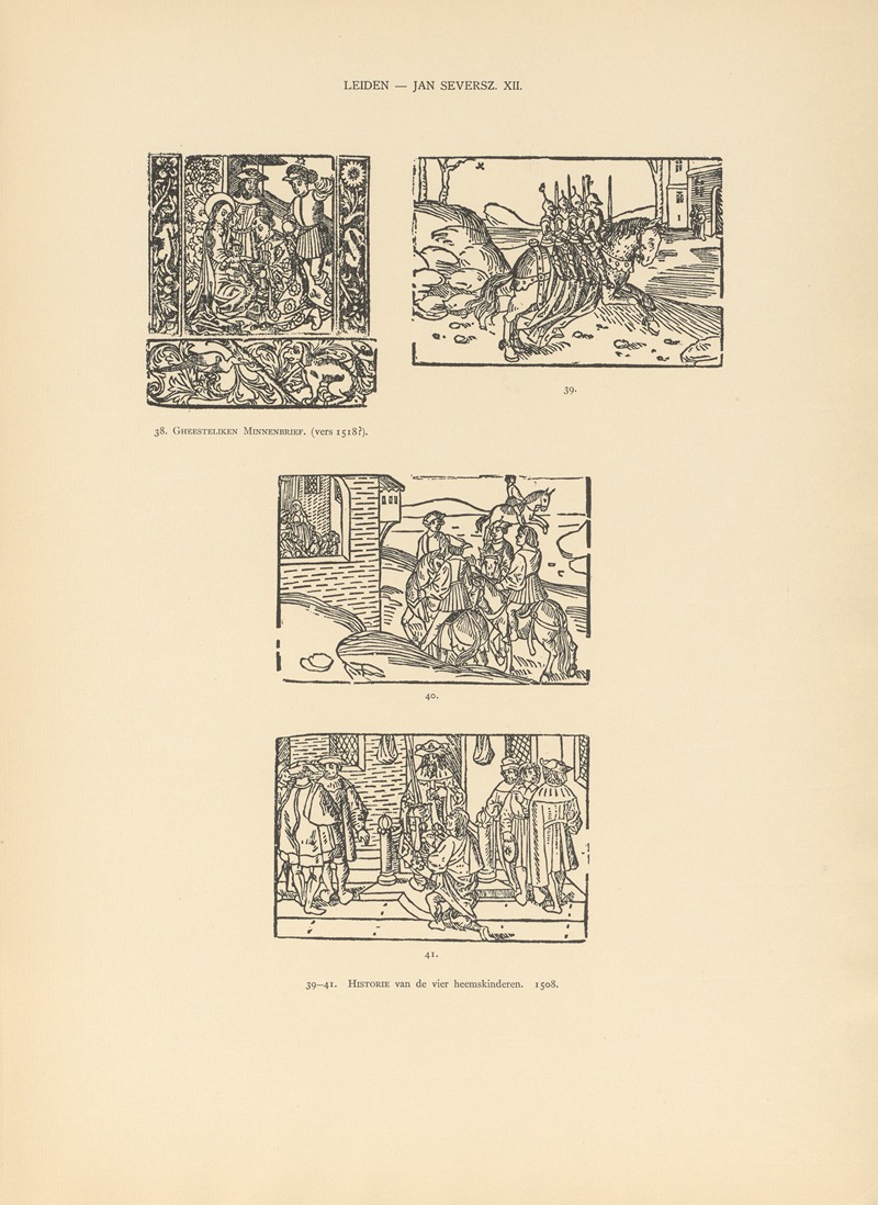 Wouter Nijhoff - L’art typographique dans les Pays-Bas pendant les années 1500 à 1540 Pl.103