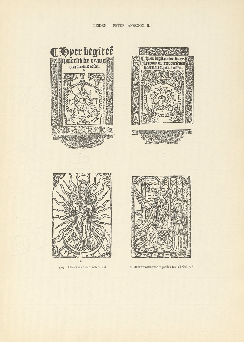 Wouter Nijhoff - L’art typographique dans les Pays-Bas pendant les années 1500 à 1540 Pl.106