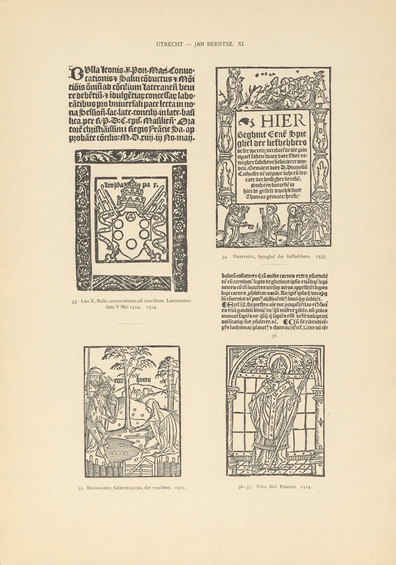 Wouter Nijhoff - L’art typographique dans les Pays-Bas pendant les années 1500 à 1540 Pl.127