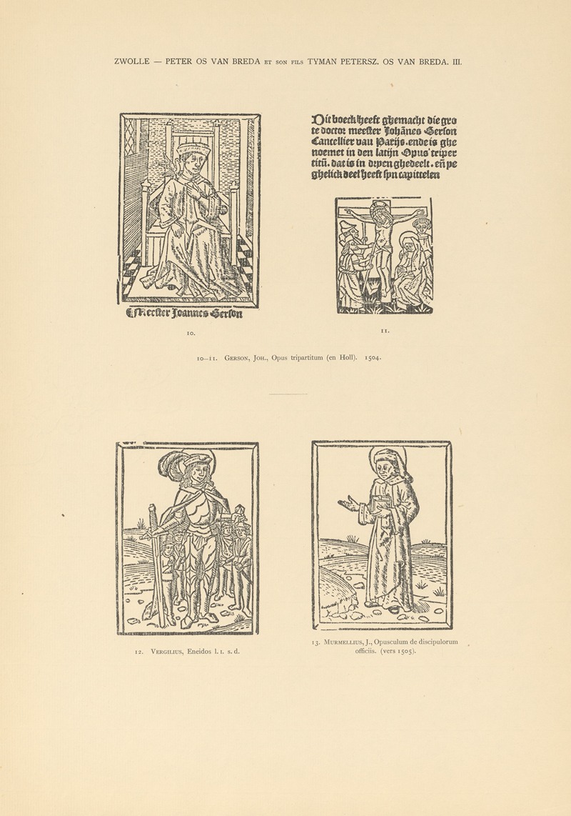 Wouter Nijhoff - L’art typographique dans les Pays-Bas pendant les années 1500 à 1540 Pl.132